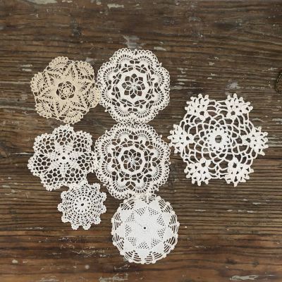 Салфетка кружевная, набор из 7 шт.