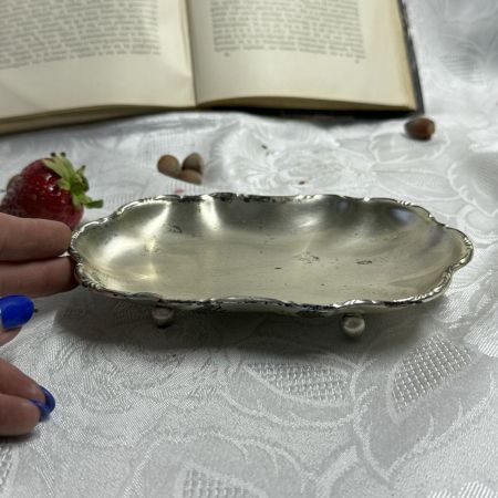 Подставка под мыло 17 см серебрение