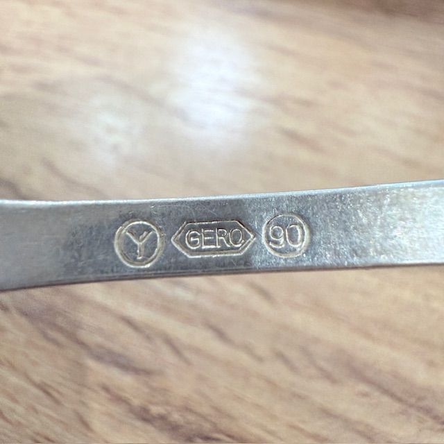 Вилка двузубец 14 см Gero 90 серебрение