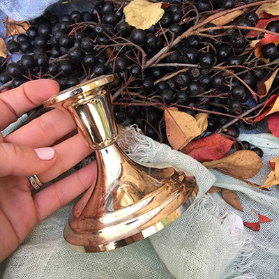 Подсвечник металл малый