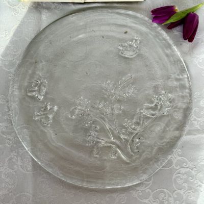 Блюдо круглое 33 см хрусталь     