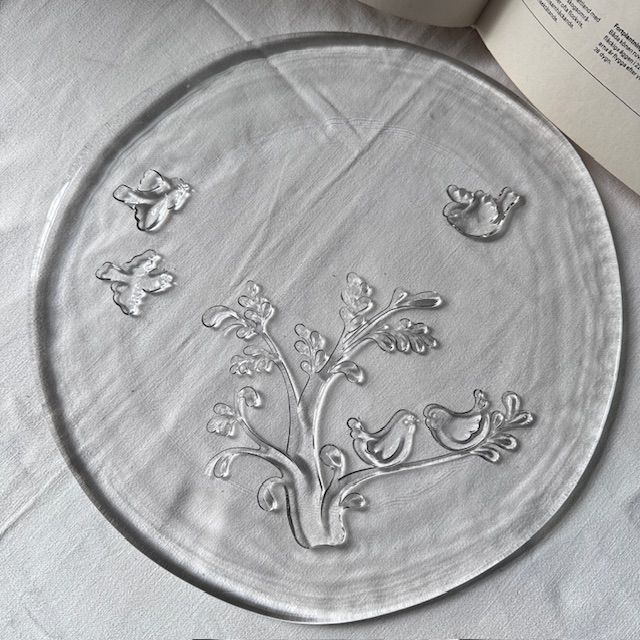 Блюдо круглое 33 см хрусталь