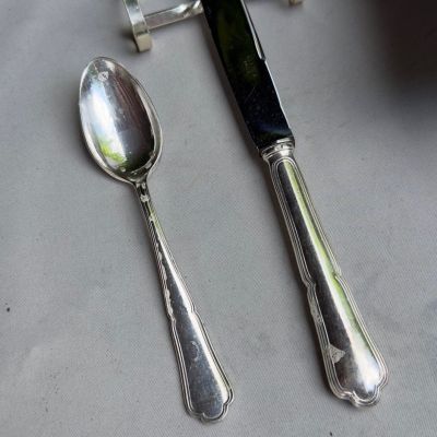 Ложка чайная 14 см серебрение Франция