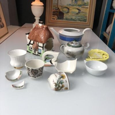 Набор поврежденной посуды Лом 4