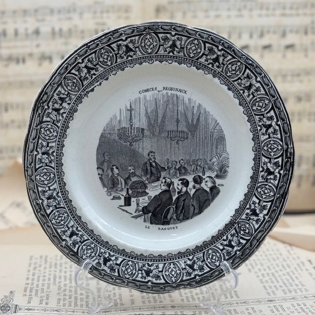 Тарелка Gien Comices Regionaux Банкет 20 см Франция 