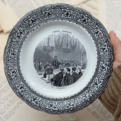 Тарелка Gien Comices Regionaux Банкет 20 см Франция 