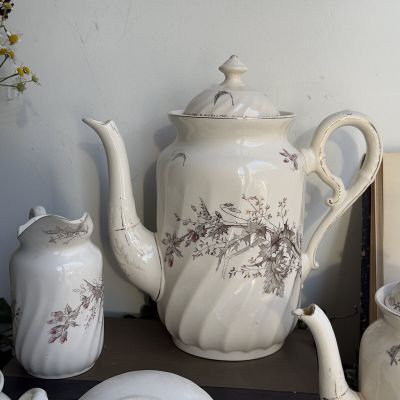 Чайник Maastricht Petrus Regout Чертополох 2 л Голландия 1890 гг 