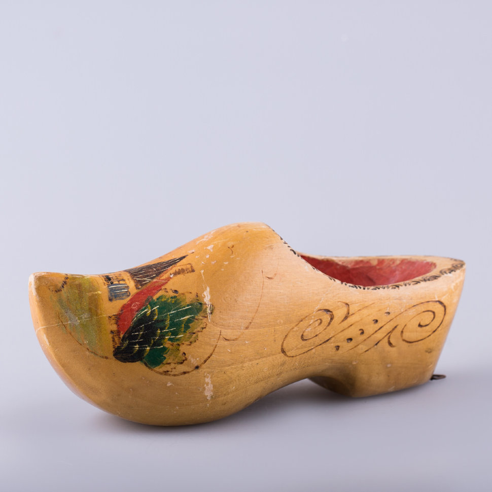 Сабо деревянное Голландия, 50-е гг, роспись