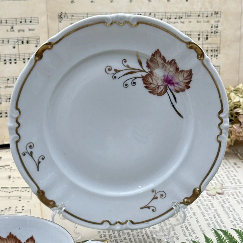 Чайное трио Unger & Schilde Roschutz 170 мл фарфор Германия 