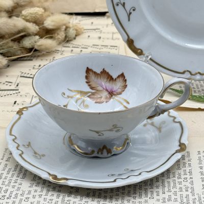 Чайное трио Unger & Schilde Roschutz 170 мл фарфор Германия 