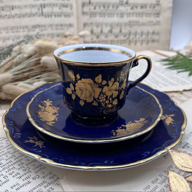 Чайное трио Mitterteich Кобальт 200 мл Германия 