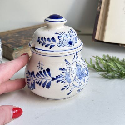 Сахарница 10 см Delft ручная роспись