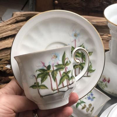 Кофейная пара 125 мл Carl Von Linne Anemone Nemorosa (трещина)