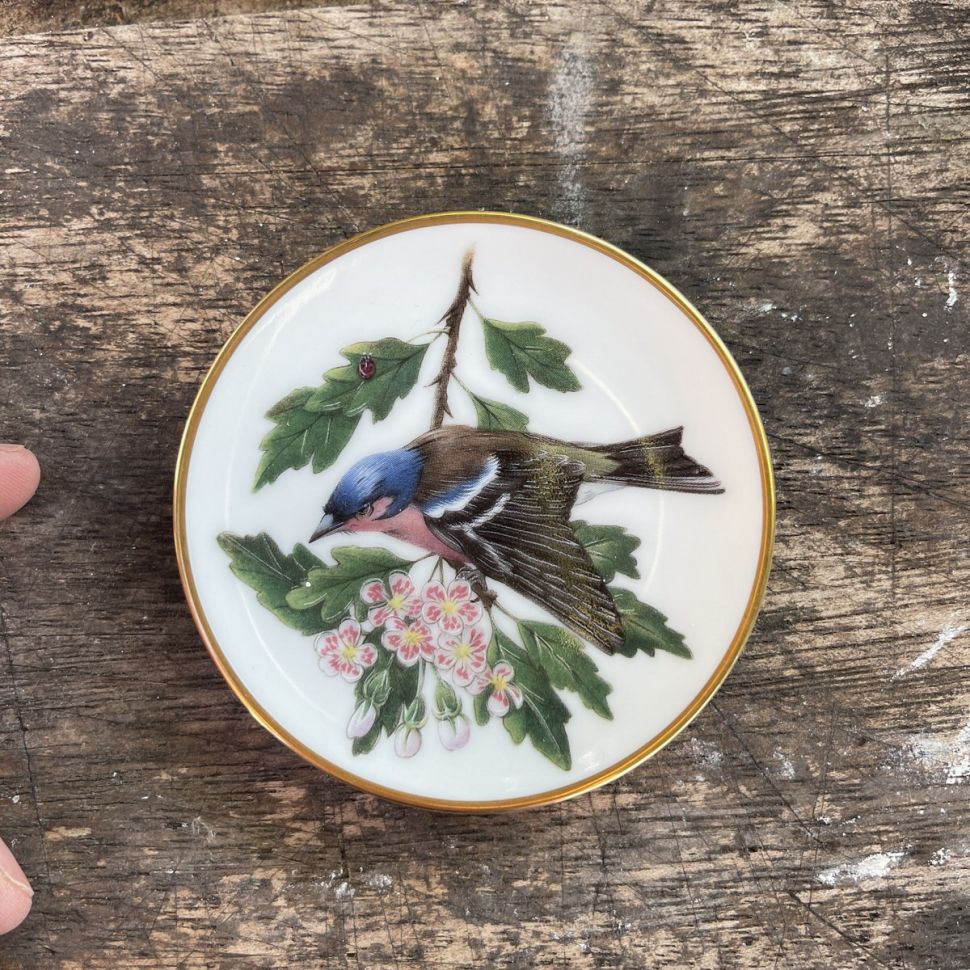 Тарелка 8 см Franklin Songbirds 1981 Chaffinch