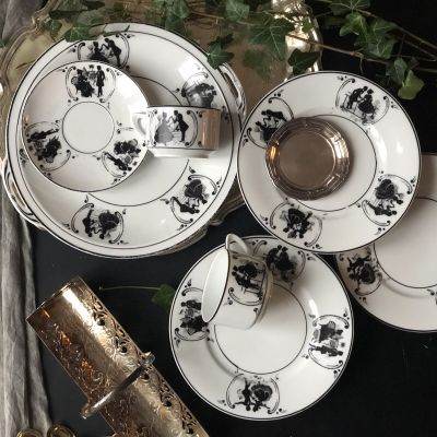 Чайное блюдце тарелка "На балу" Beyer&Bock 13см