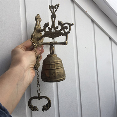 Звонок подвесной латунь уникальный