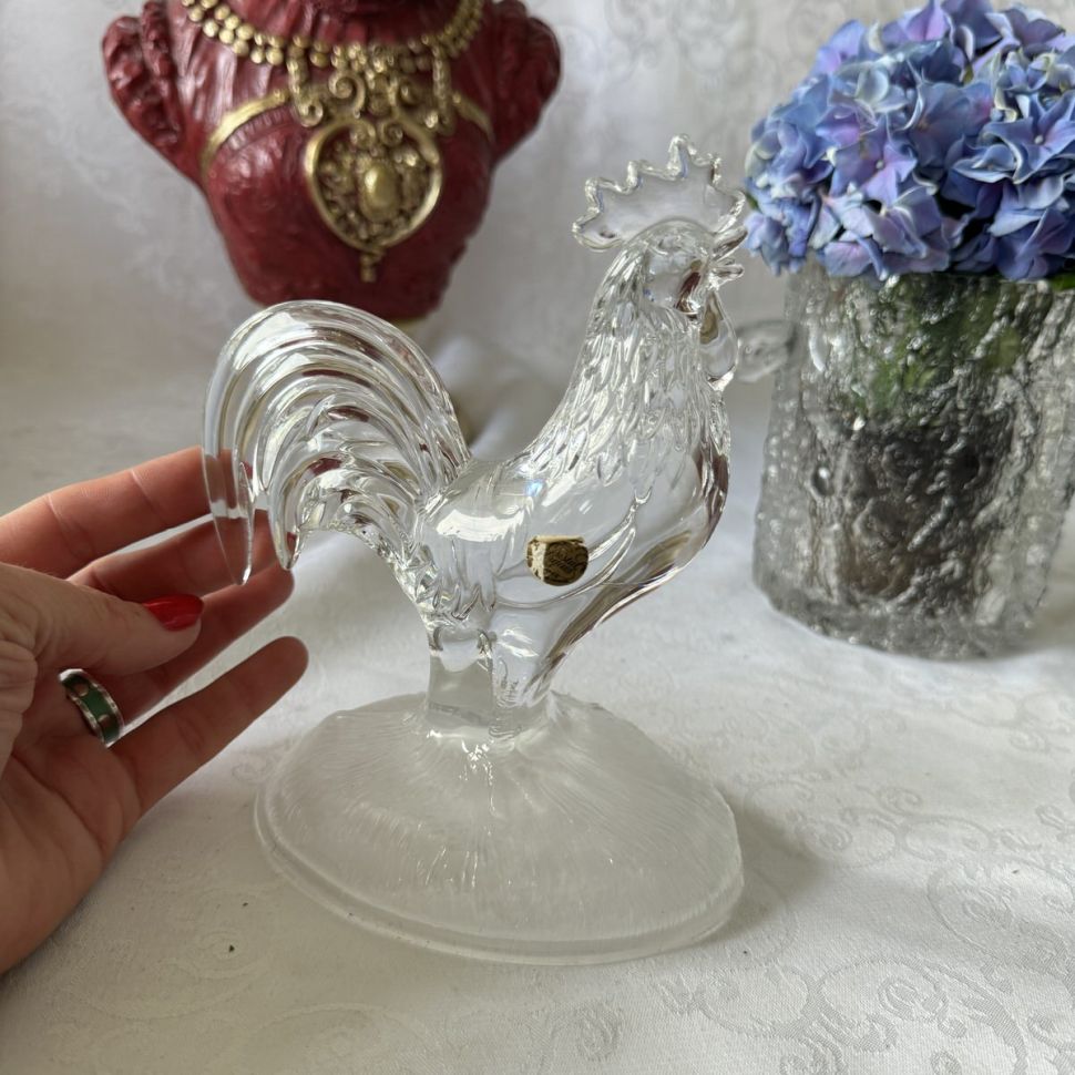 Статуэтка Петух 17 см хрусталь Франция