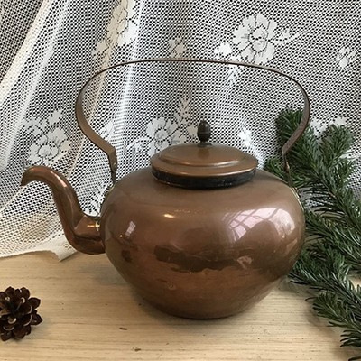 Чайник медный старинный классика 2 литра