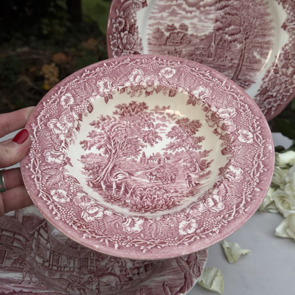 ​​Тарелка глубокая English Ironstone Tableware Staffordshire 22 см Англия  
