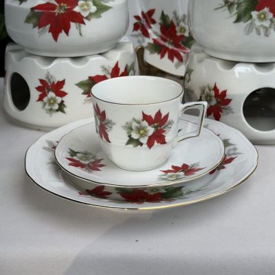 Чайная пара Bareuther Waldsassen Рождественская звезда 200 мл Бавария   