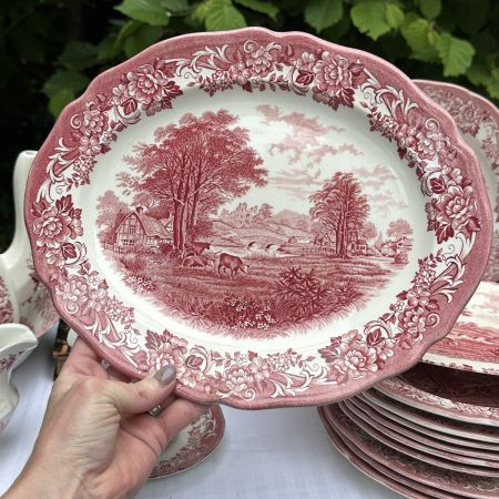 Блюдо J&G Meakin Romantic England 31 см Англия 
