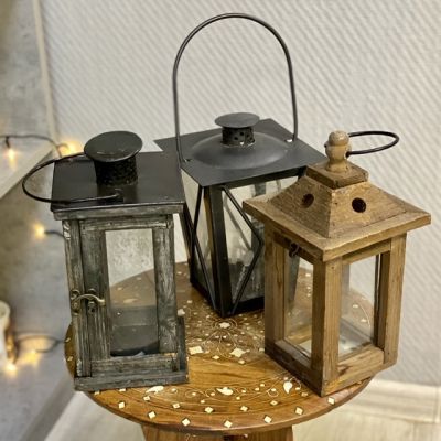 3 фонаря подсвечника