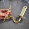 Бра настенное на 1 лампу 18 см бронза Франция   
