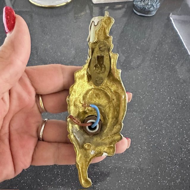 Бра настенное на 1 лампу 18 см бронза Франция   