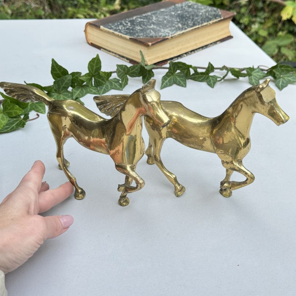 Статуэтка Лошадь 23 см латунь Франция 