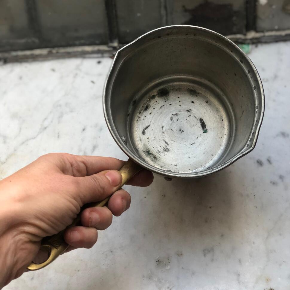 Ковш 700 мл медь латунь