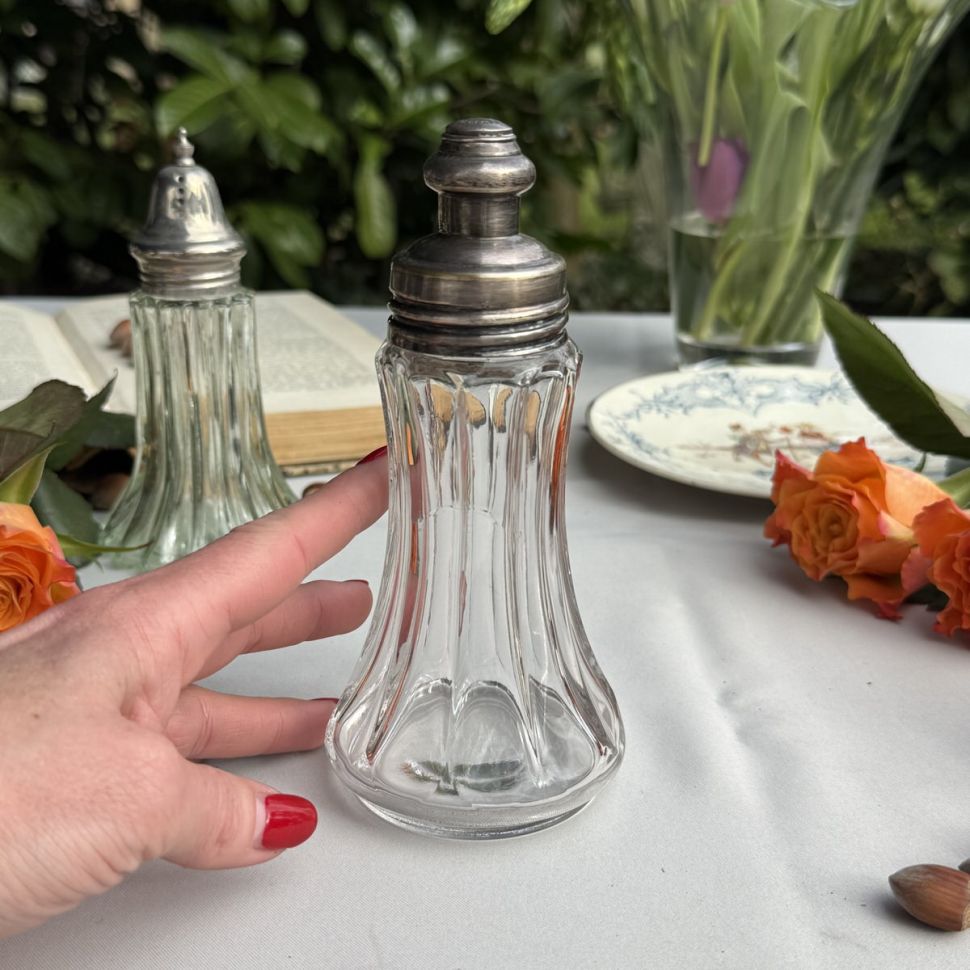 Сифтер 17 см серебрение стекло 