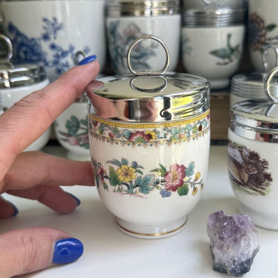 Кодлер на 2 яйца Coalport фарфор Англия 