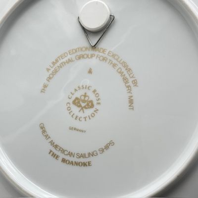 Тарелка Rosenthal Great American Sailing Ships 22 см фарфор Германия