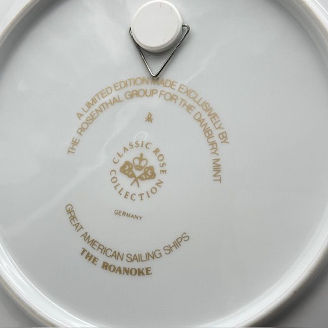 Тарелка Rosenthal Great American Sailing Ships 22 см фарфор Германия