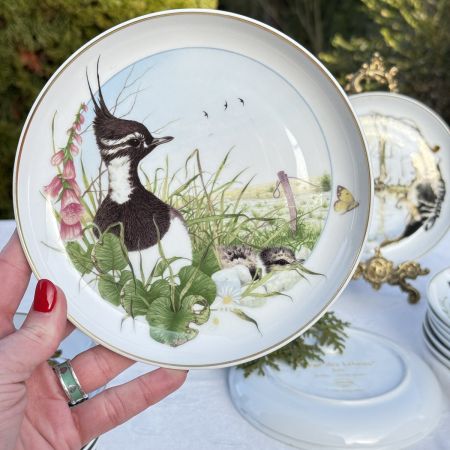 Тарелка Arzberg Birds of the Country Year Июль 17 см фарфор Германия