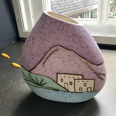 Ваза Raynbow Way 24 k gold