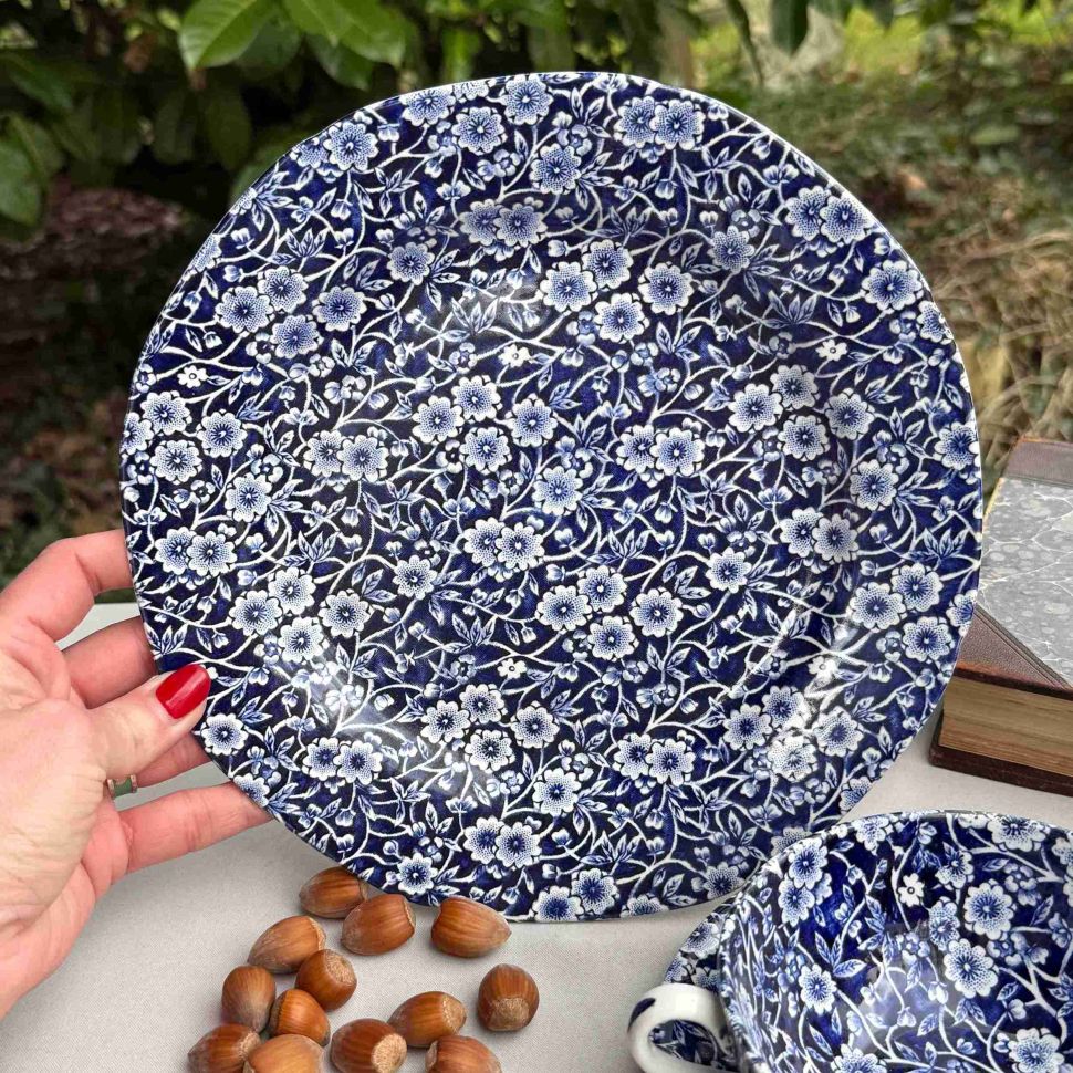 Тарелка Calico Burleigh 24 см Staffordshire Англия фарфор