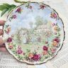Тарелка юбилейная Royal Albert Old Country Roses 1986