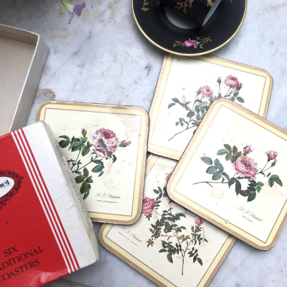 Подставка под горячее Розы набор 4 штуки