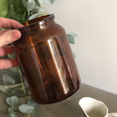 Банка аптечная коричневая без крышки