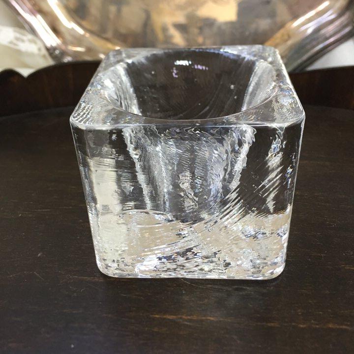 Подсвечник Куб 7,5 см AGA FRIGOSCANDIA хрусталь Швеция