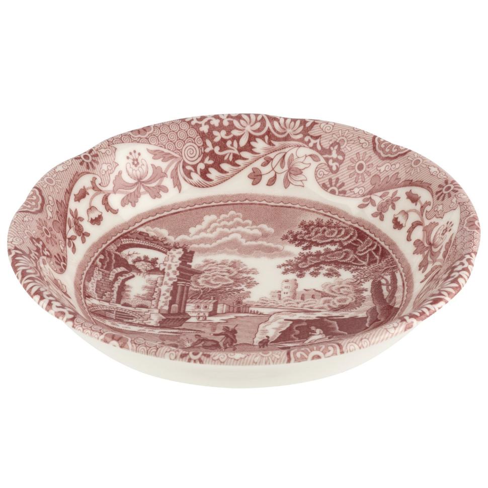 Тарелка миска 16 см Spode Cranberry red Italian