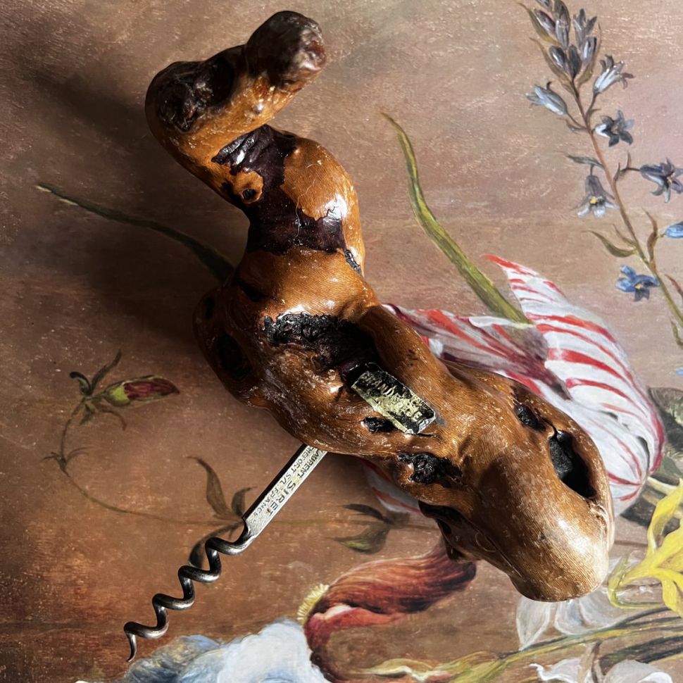 Штопор 17 см металл лоза ручная работа