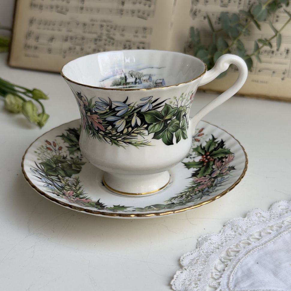 Чайная пара Paragon Winter Floral by Majesty the Queen 200 мл Англия