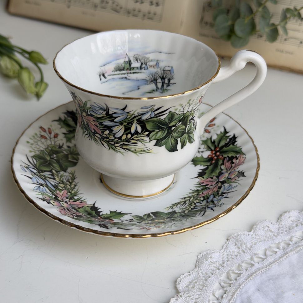 Чайная пара Paragon Winter Floral by Majesty the Queen 200 мл Англия