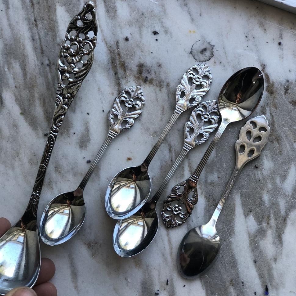 Ложка кофейная, набор 6 шт хромирование