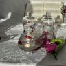 Сахарница 9 см стекло витраж Румыния