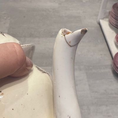 Чайник Maastricht Petrus Regout Чертополох Голландия 1890 гг изъян