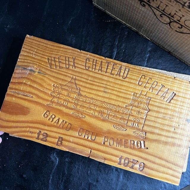 Доска фронтальная от винного ящика 17х31 см 1979 pomerol