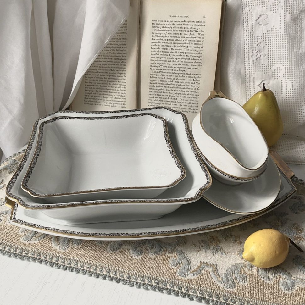 Соусник Jager 500 мл фарфор золочение Германия